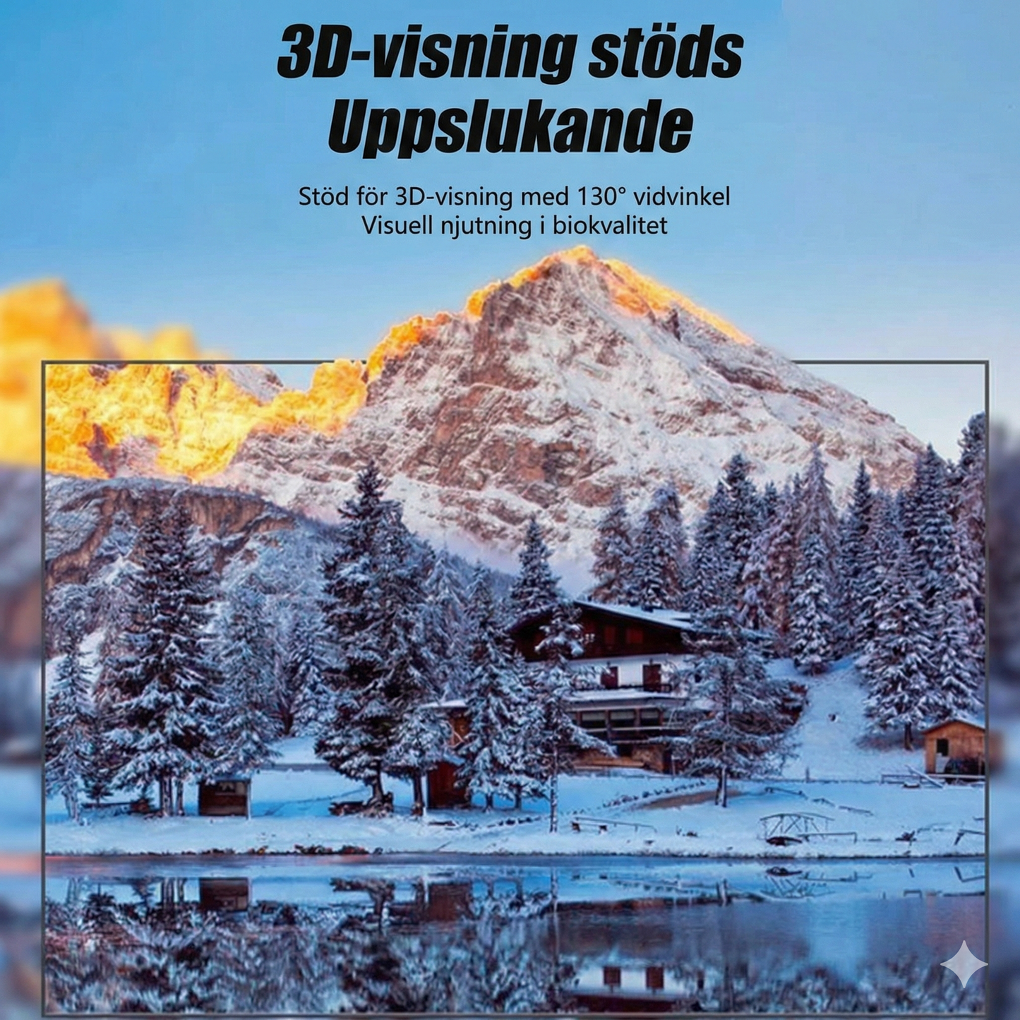 Portabel Projektorduk 4K (Anti-Light) – Vikbar & Ljustät Filmduk för Hemmabio