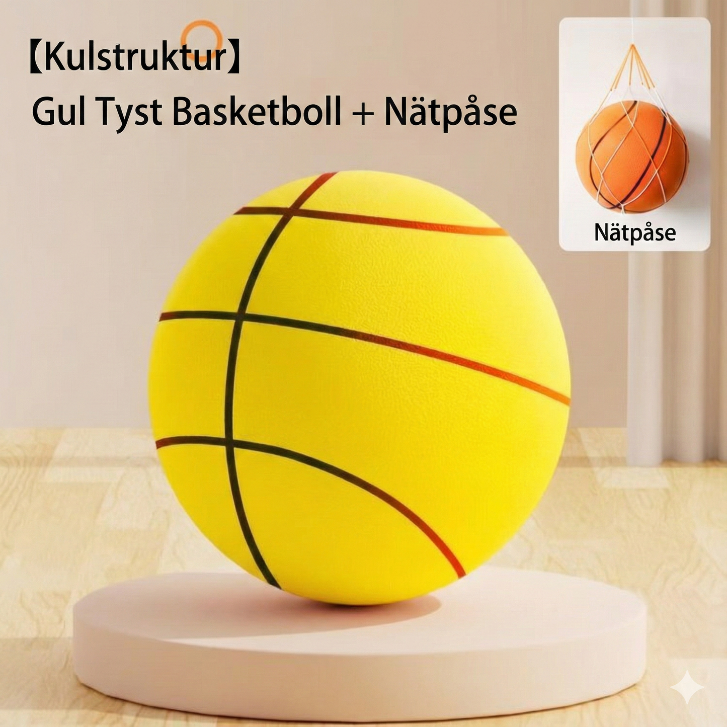Silent Basketball – Tyst Basketboll för Inomhusbruk (Ljudlös)