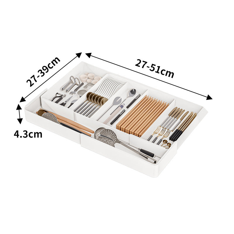 Expanderbar Besticklåda – Justerbar Lådinredning för Kök & Redskap