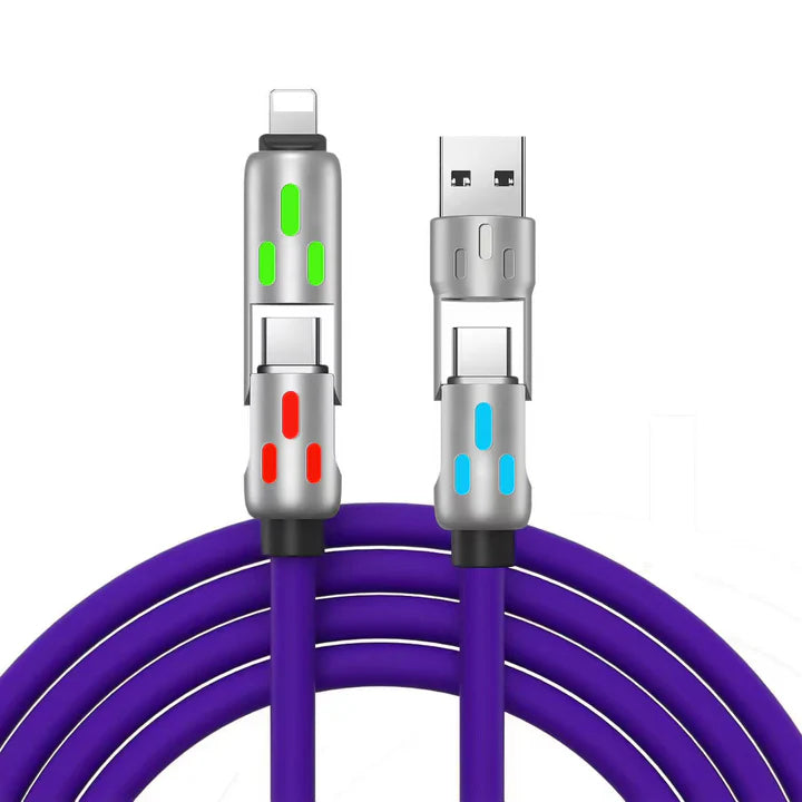 UniversalCable (Köp 1 få 1 gratis) – Allt-i-ett Snabbladdare (USB-C/Lightning/Micro