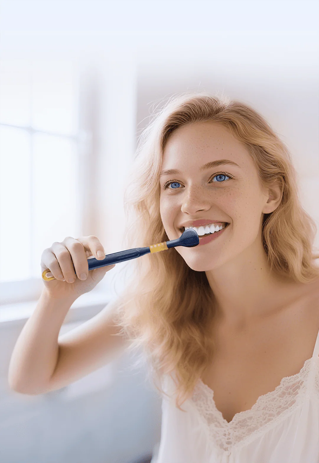 3-sidig Tandborste med Extra Mjuka Strån – 3D Omslutande Design för Djuprengöring