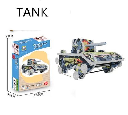 3D-pussel & Byggsats i Kartong – Kreativ Modell för Barn