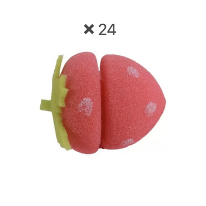 Mjuka hårspolar "Jordgubbe" – Sov dig till fina lockar