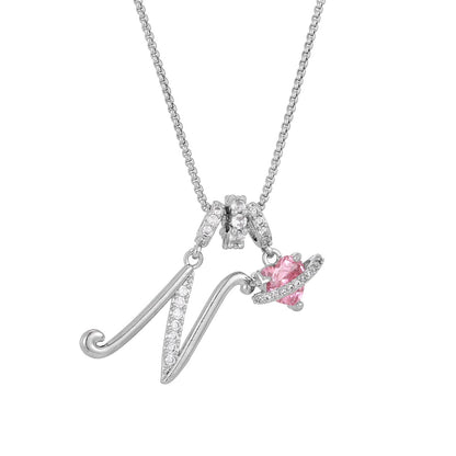 Personligt Halsband med Initial – Trelagers Kedja med Bokstav