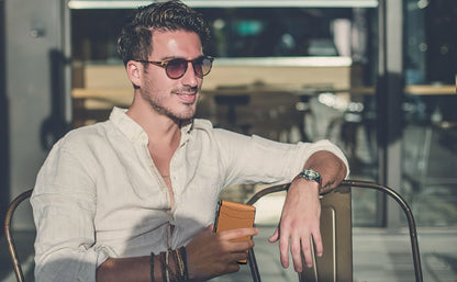 Smart AirTag-Plånbok för Herr – Pop-up Korthållare med Sedelklämma & RFID-skydd