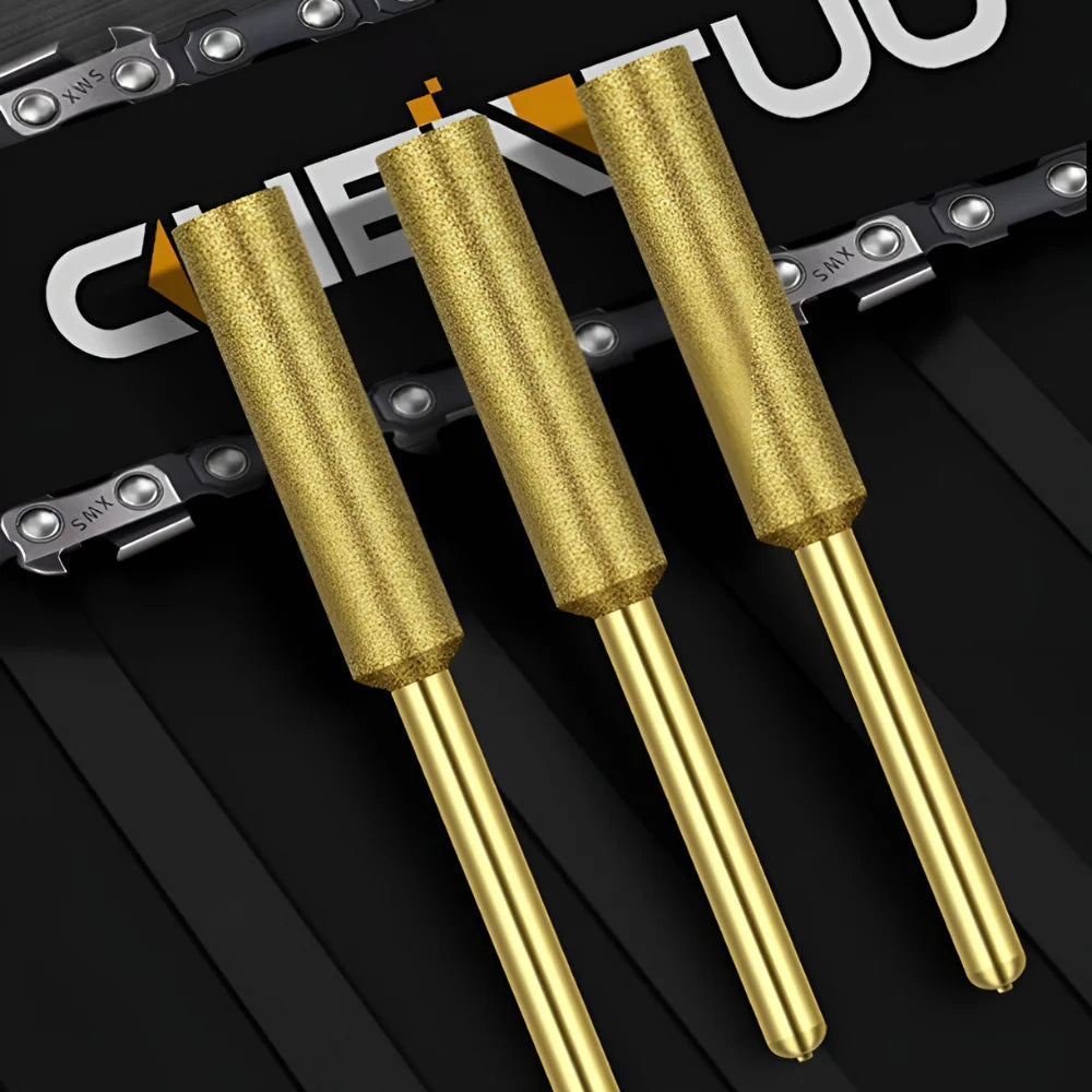 Slipstift till Motorsåg (6-pack) – Professionella Sliphuvuden för Kedja