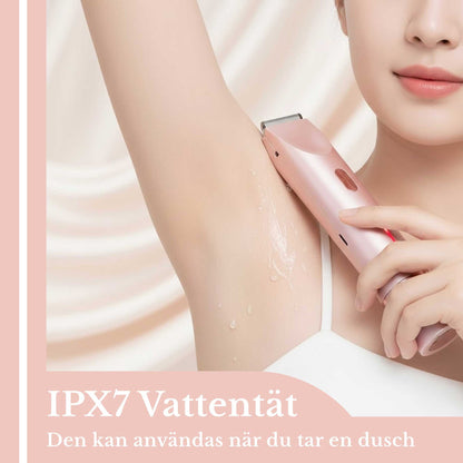 elektrisk rakapparat för kvinnor, 2-i-1 och vattentålig