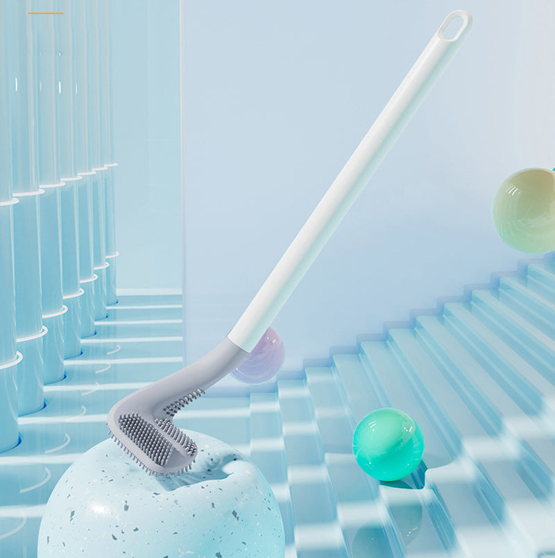 Toalettborste i Silikon – Golf-design & Flexibelt Huvud