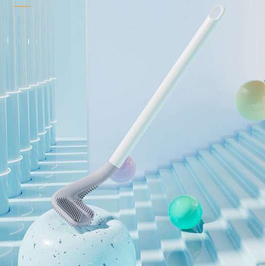 Toalettborste i Silikon – Golf-design & Flexibelt Huvud