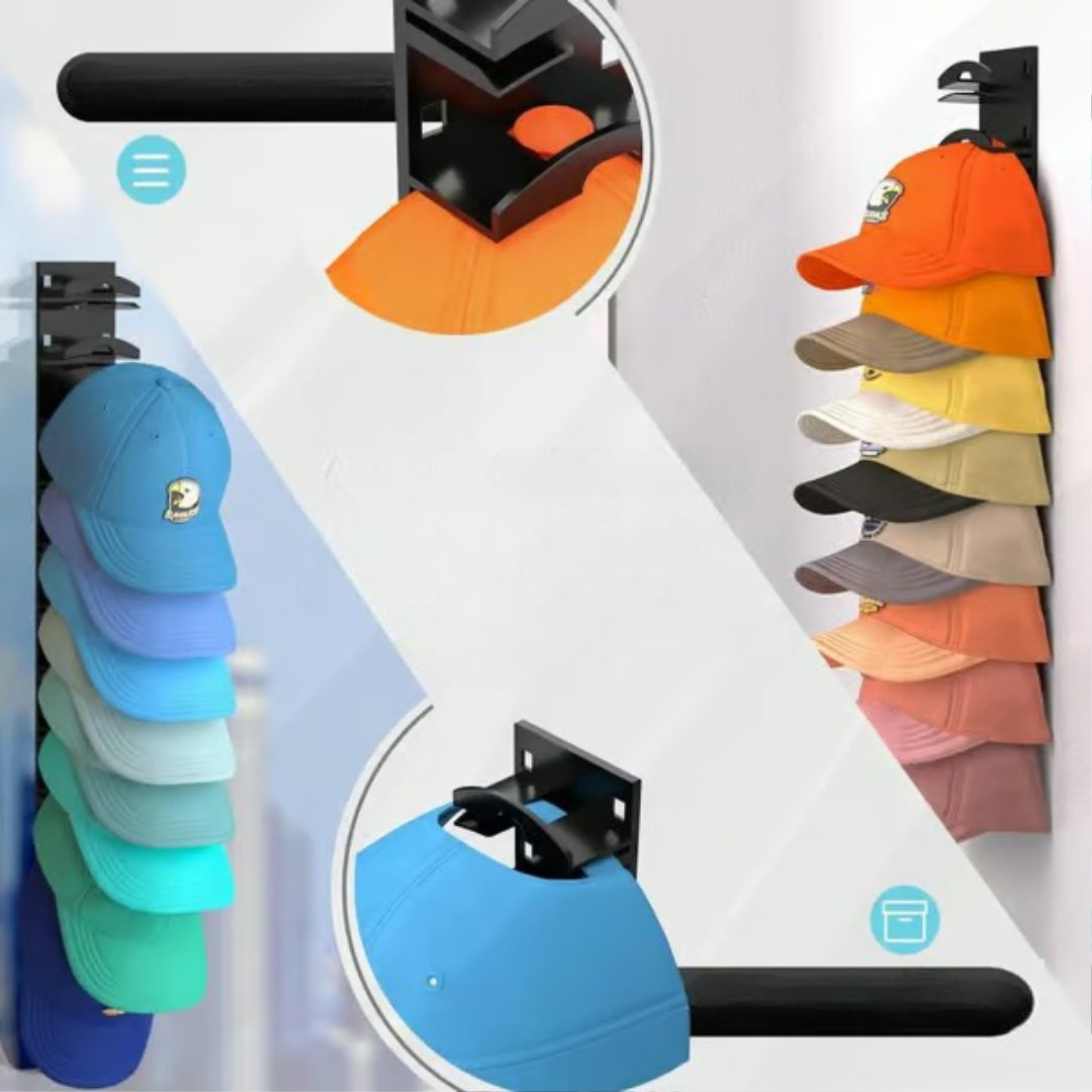 Kepsförvaring & Hatthängare – Smart Organisatör för 10 Kepsar