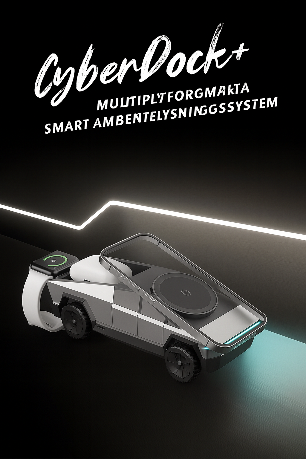 3-i-1 trådlös laddare – högteknologisk och snabb