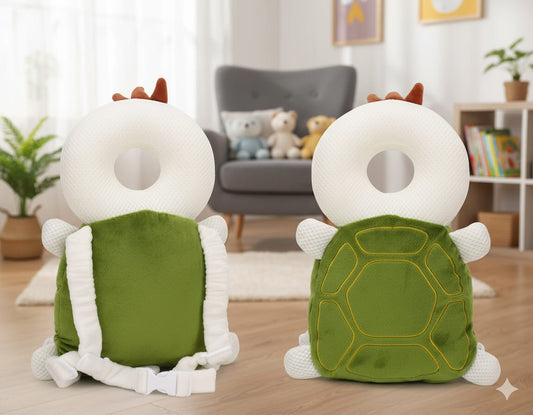 Babykudde med huvudskydd