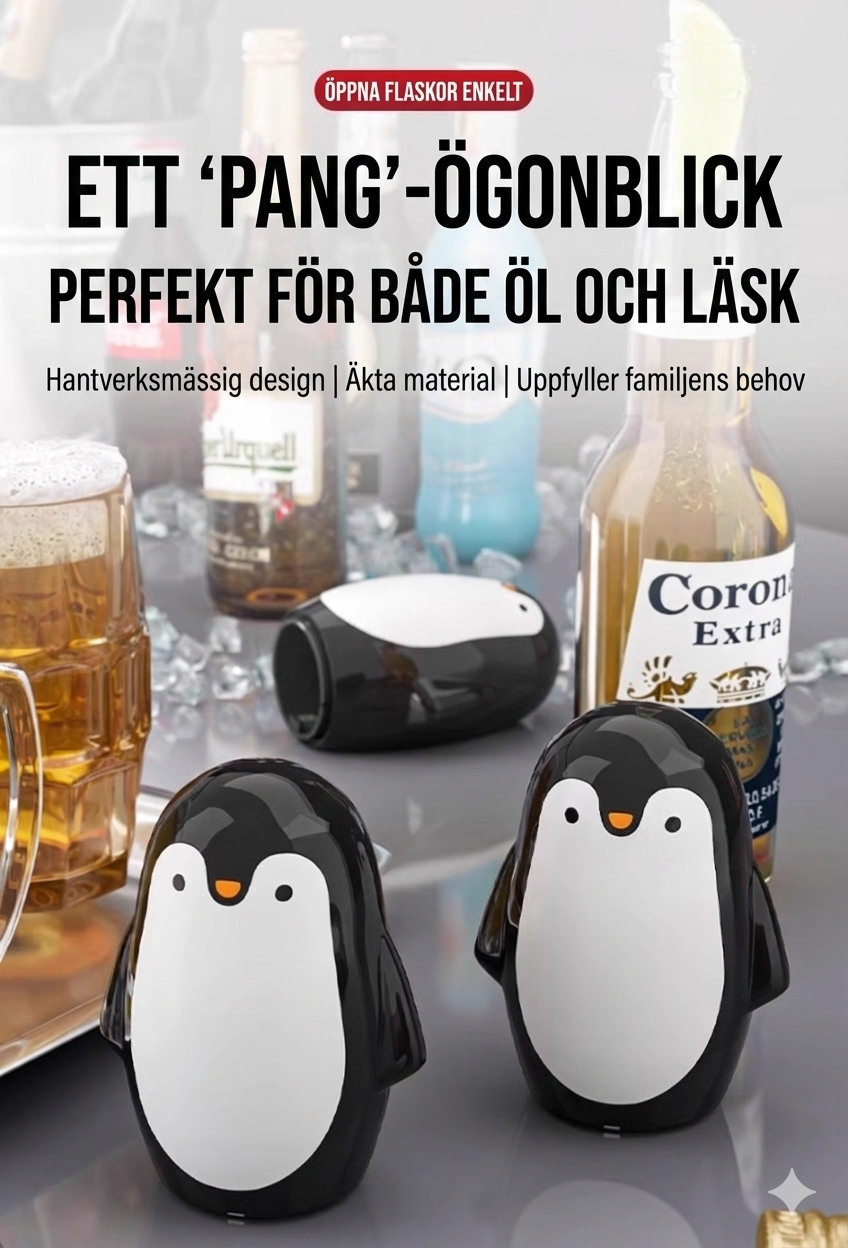 Rolig Flasköppnare "Cartoon" – Perfekt liten present eller till festen