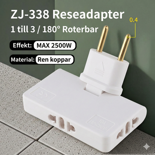 Vinklingsbart Vägguttag – Perfekt bakom Soffan & Byrån (Sparar Plats)