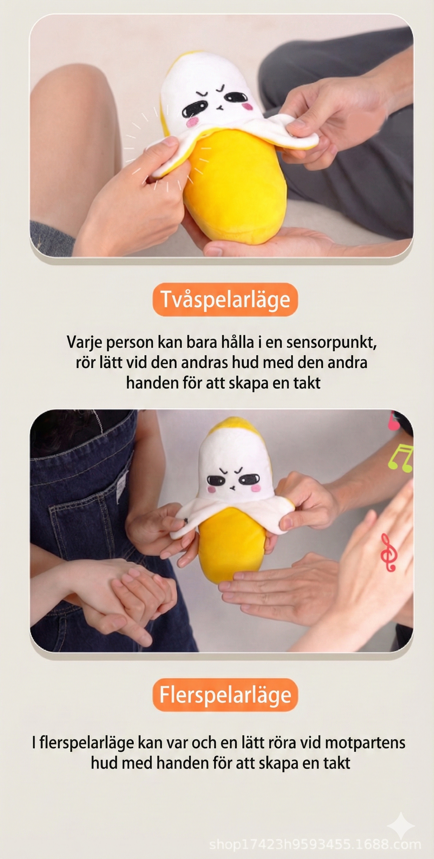 Interaktivt Gosedjur med Sensorer – Spela piano på varandras hud! (Batteridriven)