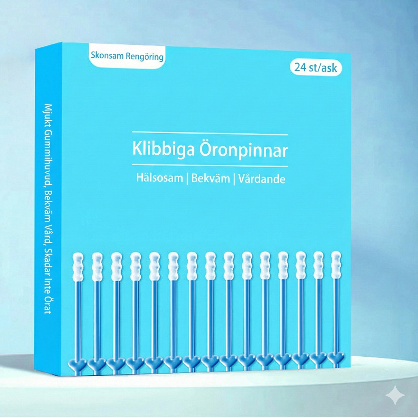 Öronstickor med Klibbig Gel – Skonsam rengöring av öronvax