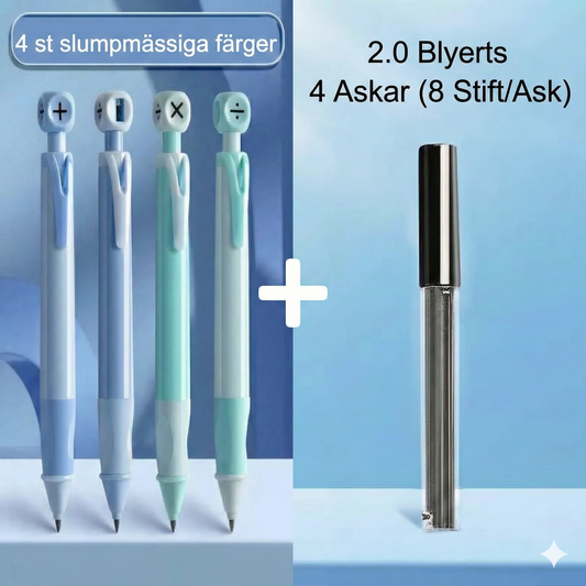 Ergonomisk Evighetspenna för Barn – Korrigerar Skrivgrepp & Behöver ej vässas ✏️