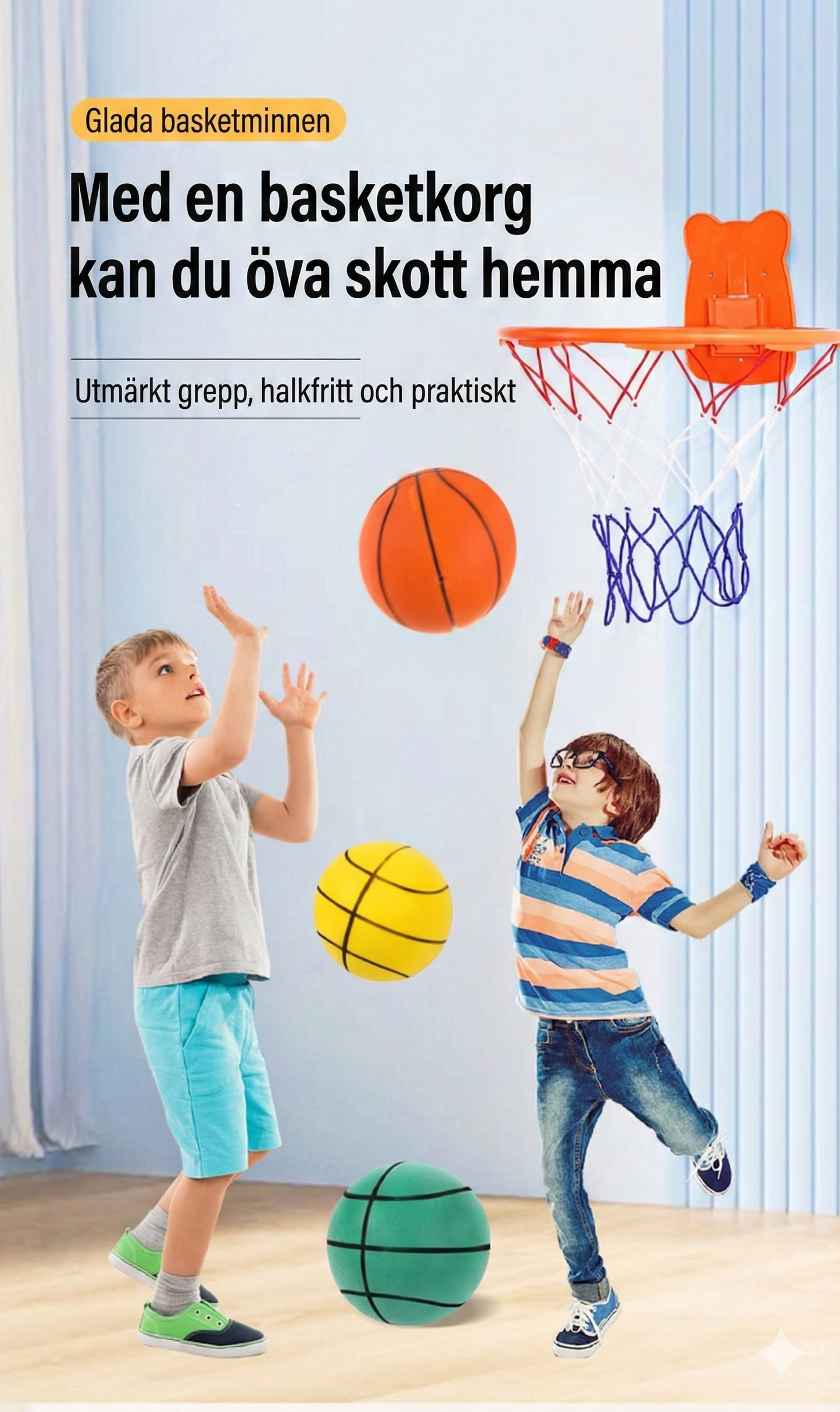 Silent Basketball – Tyst Basketboll för Inomhusbruk (Ljudlös)