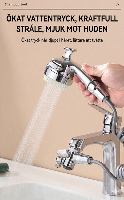 Multifunktionellt kran-set (3-i-1) – För hårtvätt och tandborstning