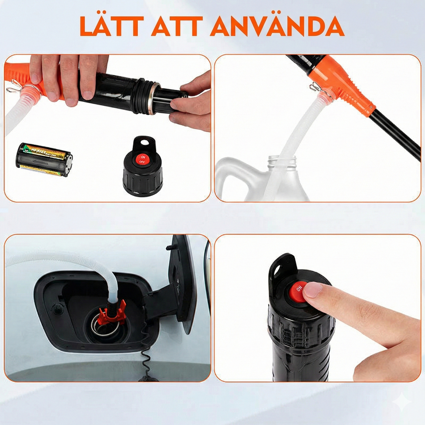 PumpPro Nordic™Bärbar Oljepump & Vätskepump