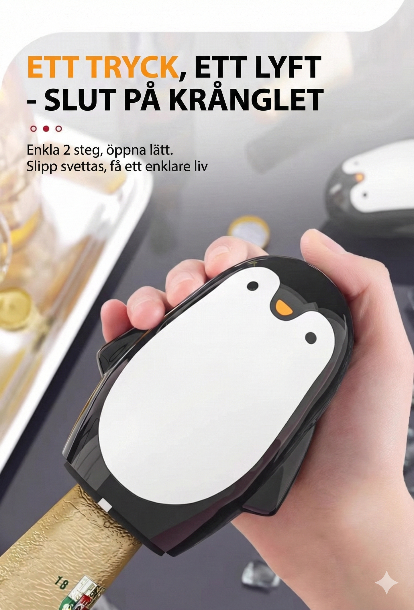 Rolig Flasköppnare "Cartoon" – Perfekt liten present eller till festen