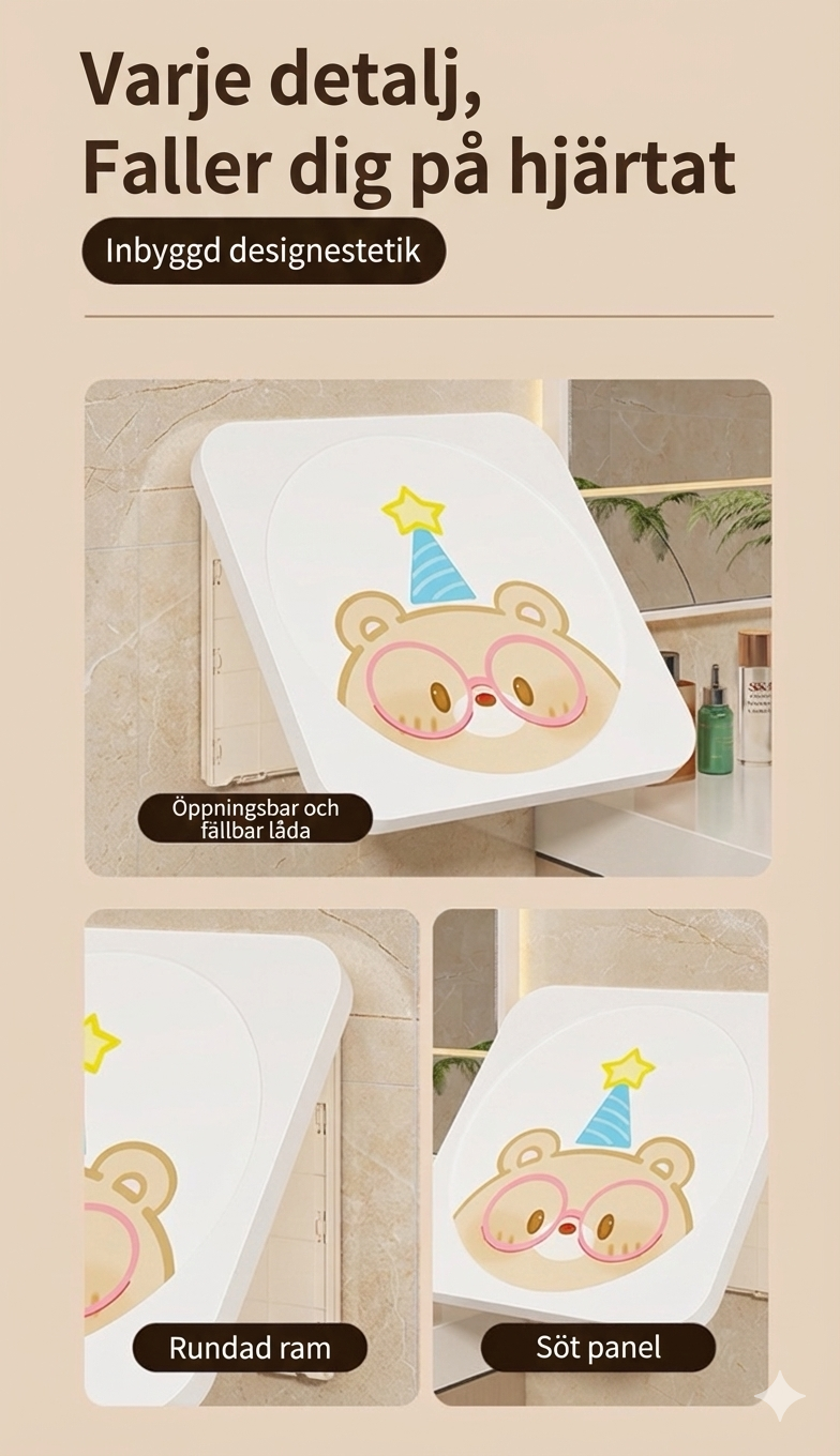 Dold Förvaring Bakom Tavla – Vattentätt Väggskåp för Badrum