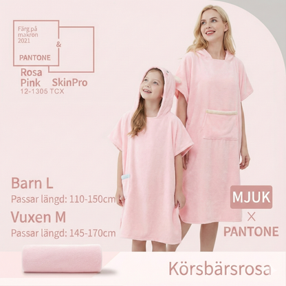 Supermjuk Badrock i Korallfleece – Varm & Gosig (Mor, Far & Barn)