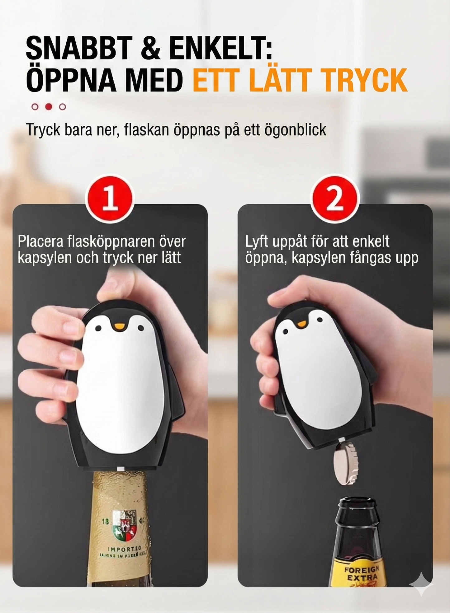 Rolig Flasköppnare "Cartoon" – Perfekt liten present eller till festen