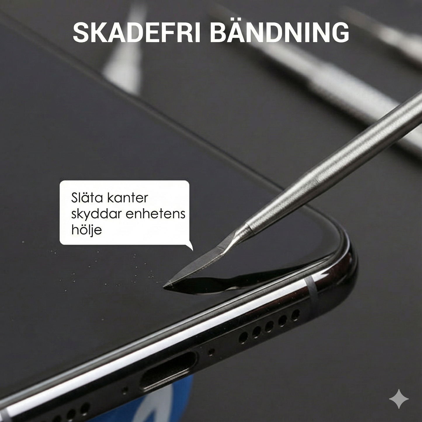 3-i-1 verktygssats för öppning av elektronik och bändjärn