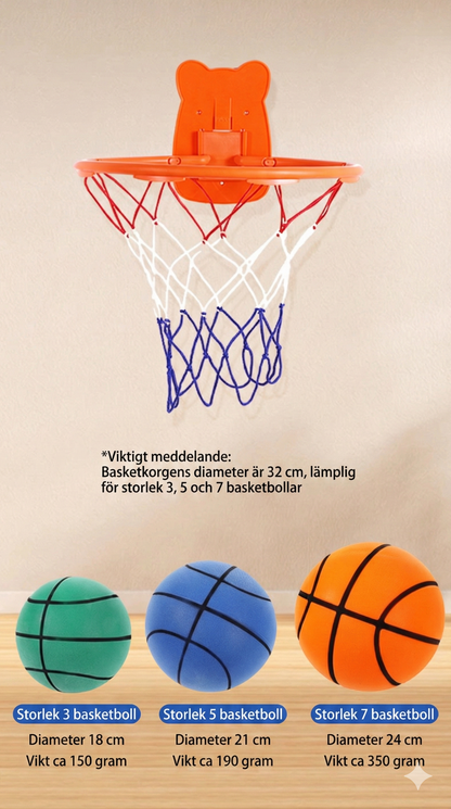 Silent Basketball – Tyst Basketboll för Inomhusbruk (Ljudlös)