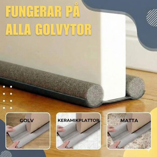 Självhäftande Tätningslist för Dörr – Stoppar Drag, Ljud & Insekter (Klippbar)