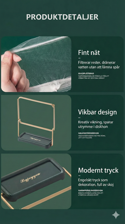 Finmaskigt Filternät för Diskho – Förhindrar Stopp i Avloppet