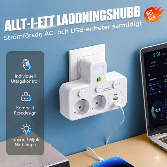 Smarta Hem-uttag med USB-laddare