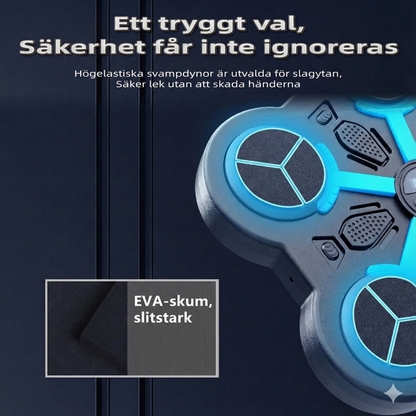 Smart Boxningsmaskin med Musik – Bluetooth & LED-ljus (Väggmonterad)