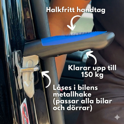 TryggResa™3-i-1 Stödhandtag för Bilen med Nödhammare & Bältesskärare