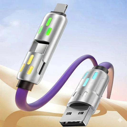 UniversalCable (Köp 1 få 1 gratis) – Allt-i-ett Snabbladdare (USB-C/Lightning/Micro