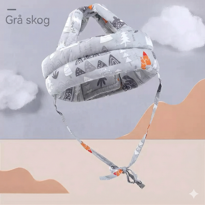 Justerbar Lära-gå-hjälm i Bomull – 360° Skydd för 0-3 år