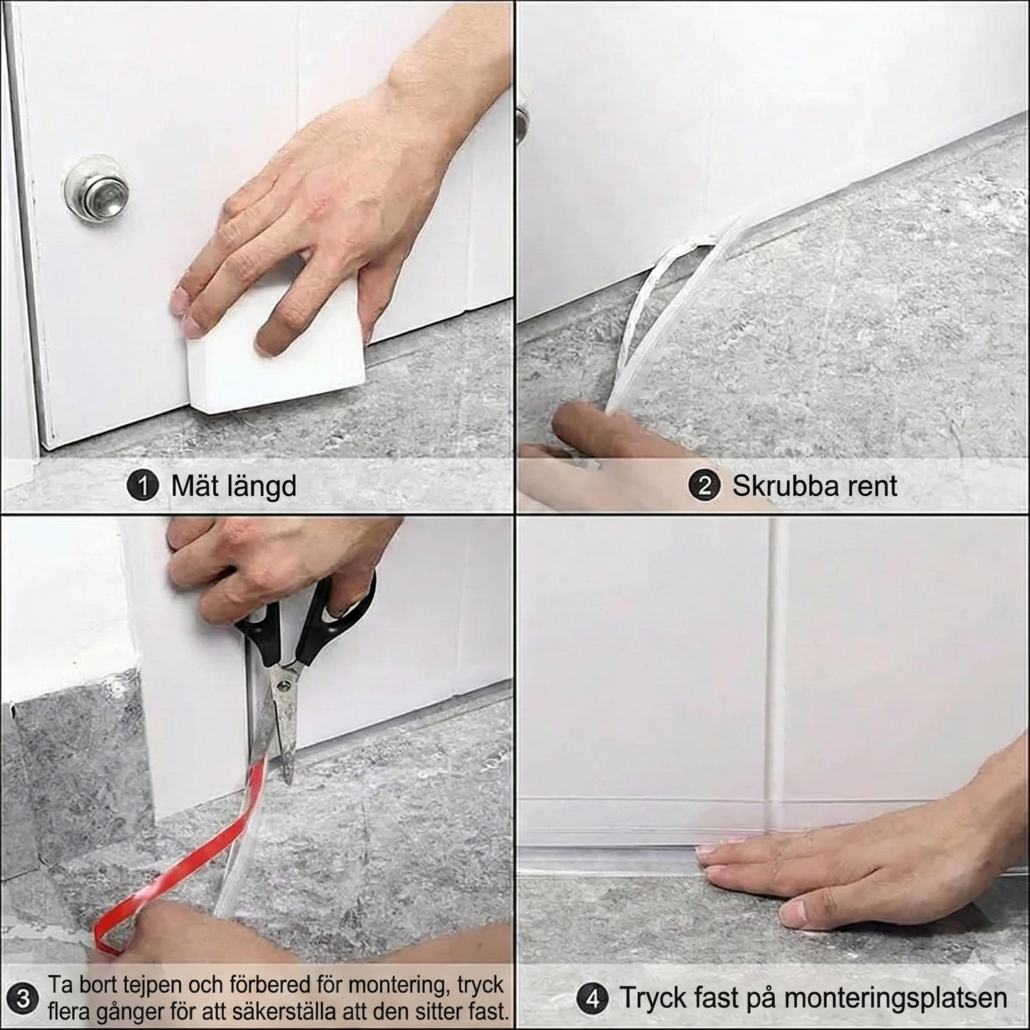 NordTät™Tätningslist för Fönster & Dörr (5m) – Självhäftande Silikonlist mot Drag, Kyla & Buller