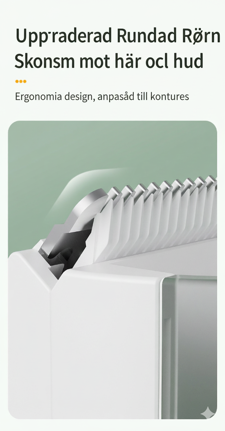 Hårklippare med vakuumfunktion – Suger upp håret automatiskt