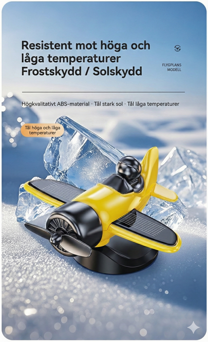 Roligt Solcellsflygplan för Bilen – Propellern snurrar i solen