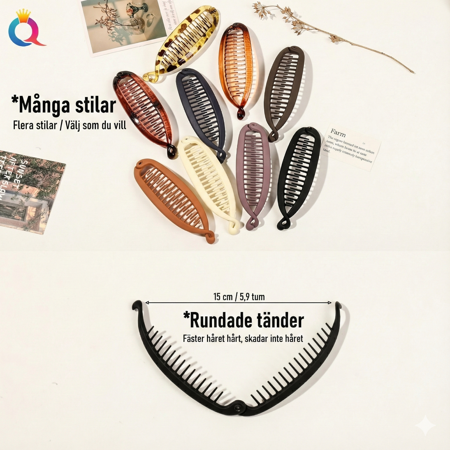 Snygg Hårklämma för "Lazy days" – Enkel och skonsam