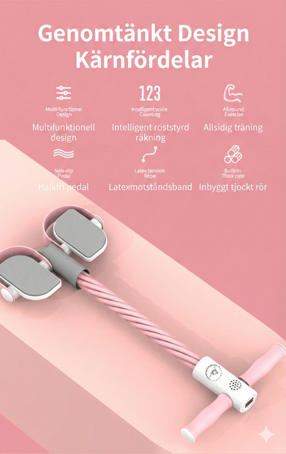 Träningsband med fotstöd – För sit-ups och helkroppsträning