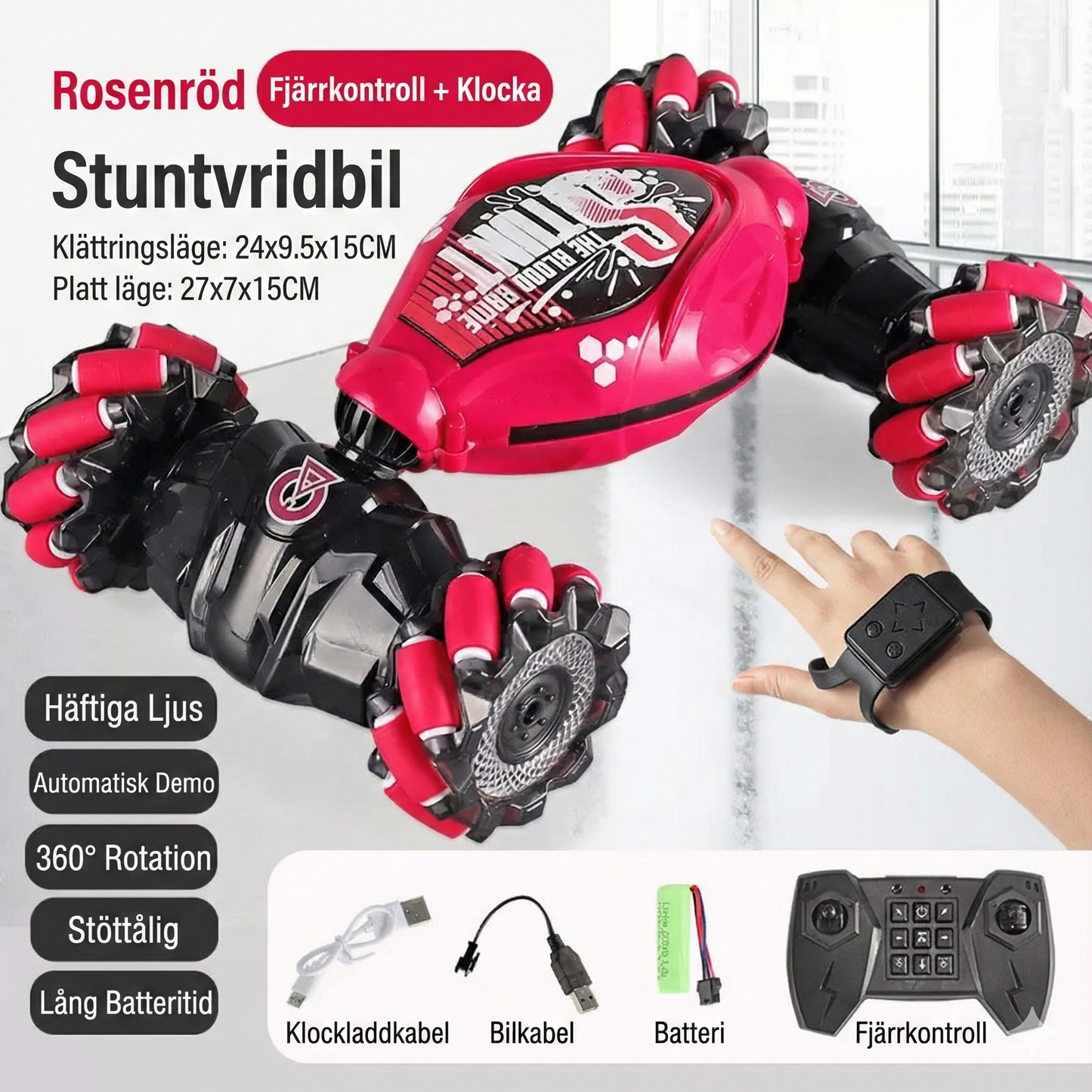 DualControl – Radiostyrd Stuntbil med Geststyrning