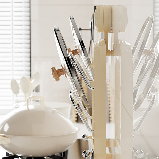 Praktiskt Ställ för Grytlock – Slipp kladd på bänken