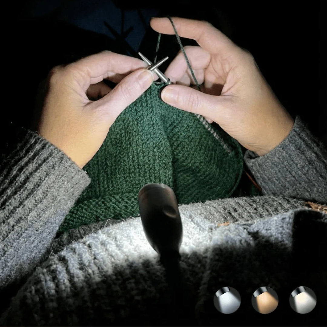 Nacklampa LED för Stickning & Läsning – Handsfree Ljus för Hantverk