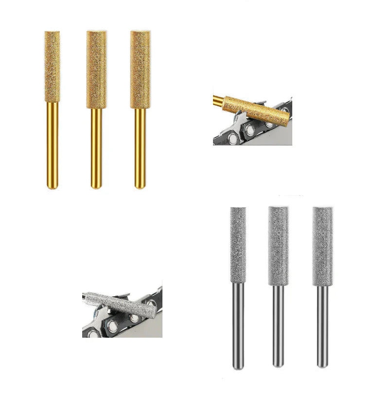 Slipstift till Motorsåg (6-pack) – Professionella Sliphuvuden för Kedja