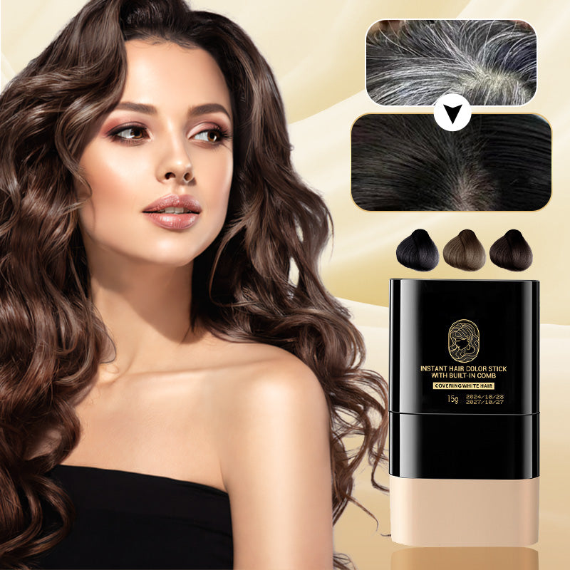 Hårfärgstift för Utväxt – Med Inbyggd Kam (Täcker Grått Hår)