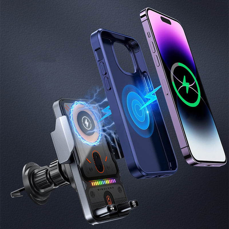 Mobilhållare & Trådlös Laddare till Bil – Automatisk med Sensor