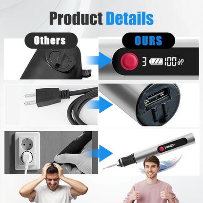 32-delars multifunktionellt elektriskt gravyrpennkit