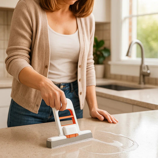 Dubbelpack: Mini bärbar självpressande mopp